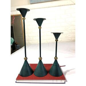 Rare Vintage IKEA Konfetti Candlestick Set 3 Anna Efverlund Postmodern Memphis